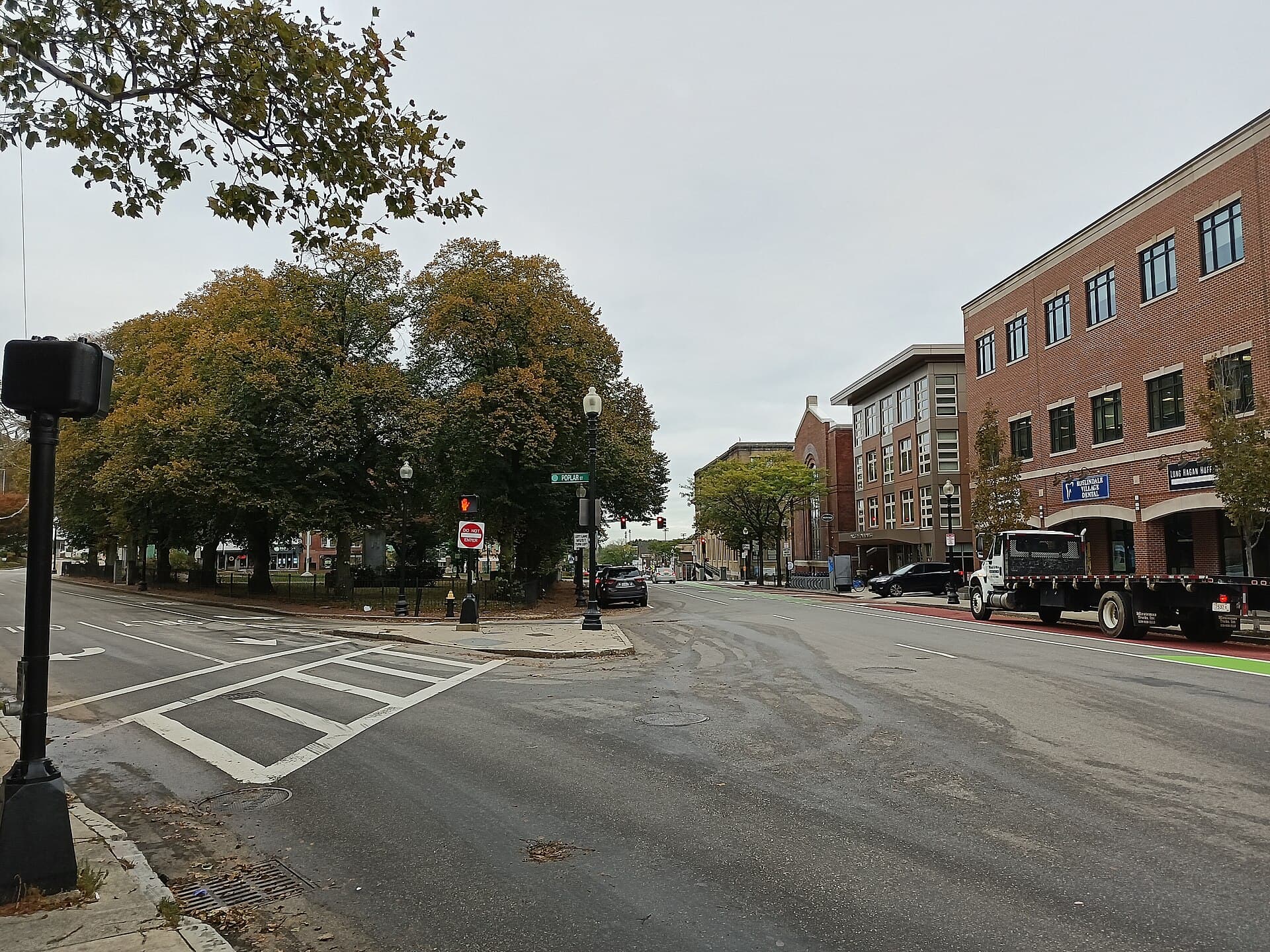 Roslindale Village at the Poplar, Washington and Corinth Street intersection
